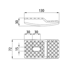 Substructure bracket, galvanised stl., f. heavy superstructure