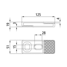 Substructure bracket, galvanised stl., f. light superstructure