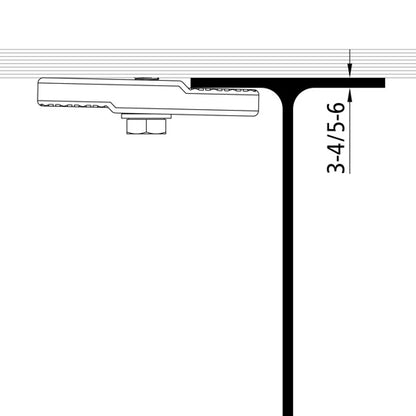 Substructure bracket, galvanised stl., f. light superstructure