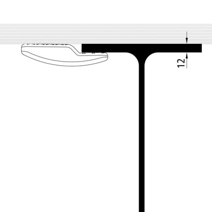 Substructure bracket, galvanised stl., f. medium-heavy superstr
