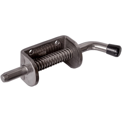 Spring latch w/ screw-on plate, SS