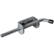 Spring bolt w/ screw-on plate, galvanised, long bolt