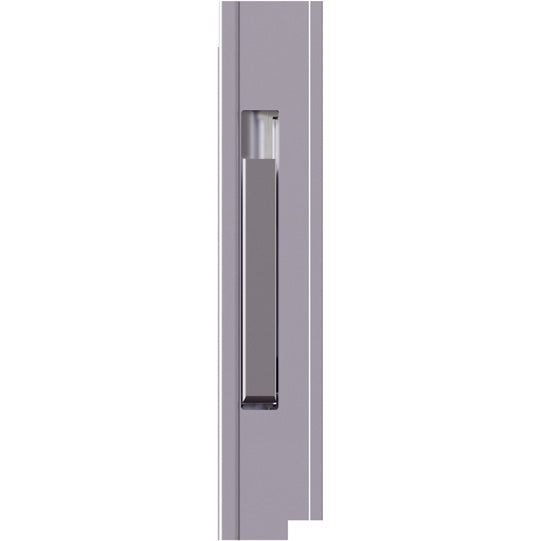 Long travel lock, anodised aluminium, L, 400 mm, w/ stop