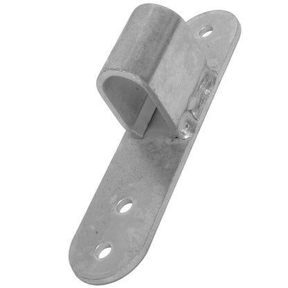 Locking pocket w/ plate, f. screw. on, galvanised stl.