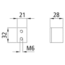 Screw-on locking pocket, left=right, galvanized steel