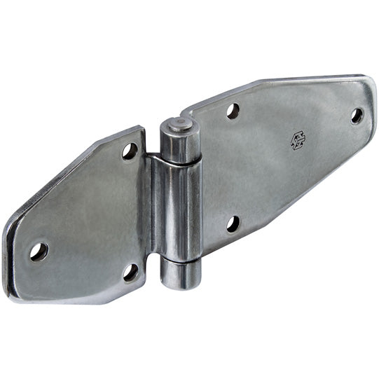 Side door hinge, SS, L 187 mm, W 65 mm, H18 mm