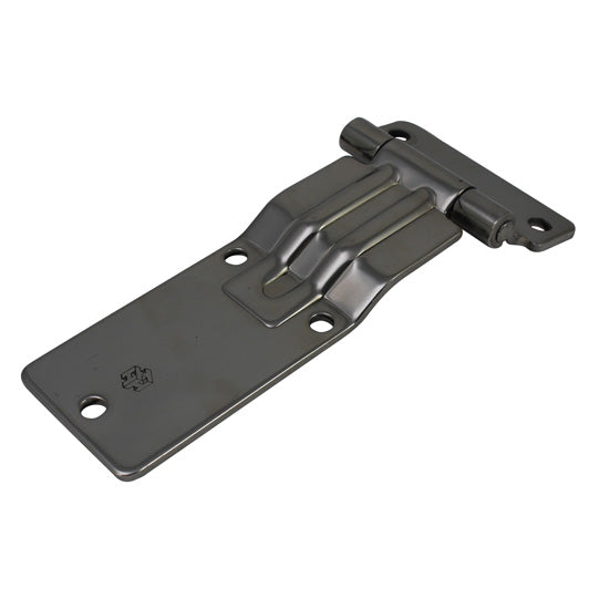 Furniture trolley hinge, stainless, L 207 mm, W 62/96 mm, H11 m