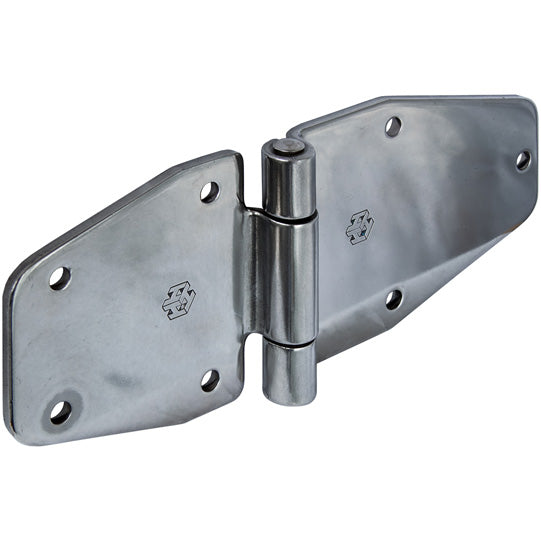 Side door hinge, SS, L 208 mm, W 80 mm, H10 mm
