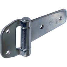Side door hinge, galvanised, L 140 mm, W 39/63 mm, H9 mm