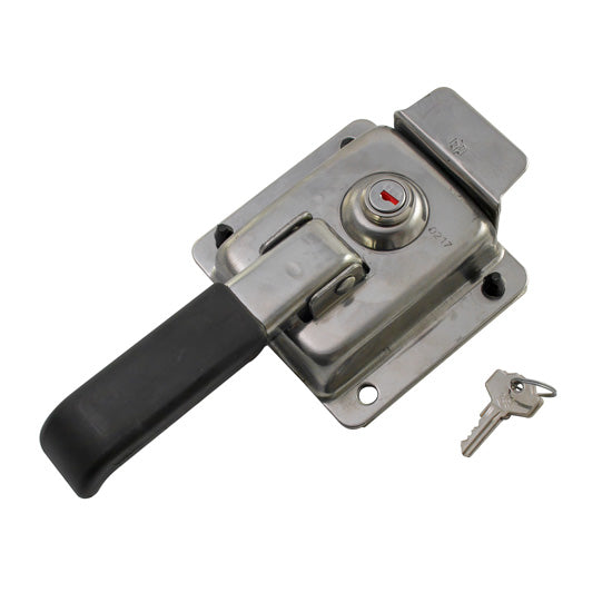 superstructure door lock, SS, w/ lock and 2 keys
