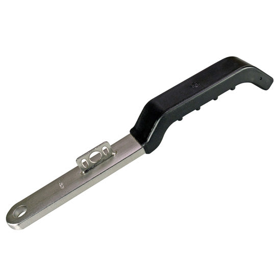Hand lever flat, SS, 334 mm long, f. Ø 22/27 mm