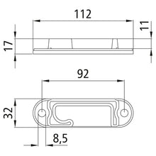 Counterholder, SS, L, for locking wedge 108071403
