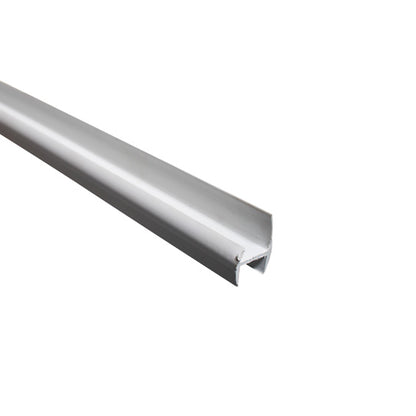 PVC hard-soft profile, grey, 28 mm, L 2700 mm