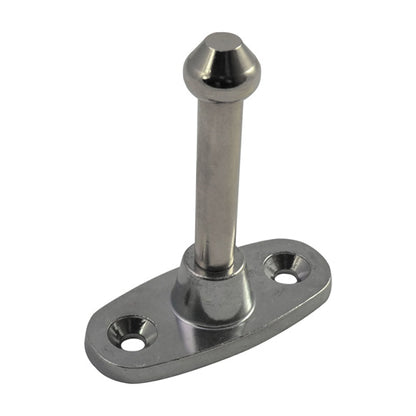 Lateral door retainer, nickel-plated brass pin 80 mm