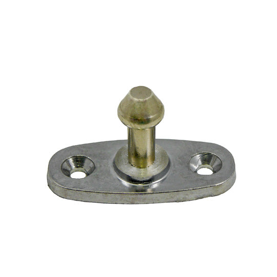 Door ret. at the side, nickel-plated brass pin 40 mm