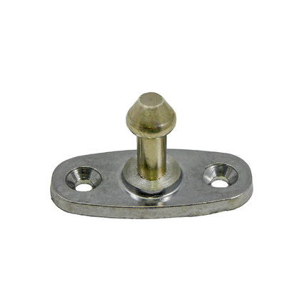 Door ret. at the side, nickel-plated brass pin 40 mm