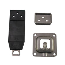 Side door ret., SS, complete, 123.5 mm