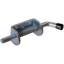 Spring latch w/ screw-on plate, galvanised stl.