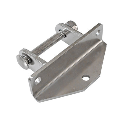 Angle bracket w/ bolt, stainless, f. hinge leaf