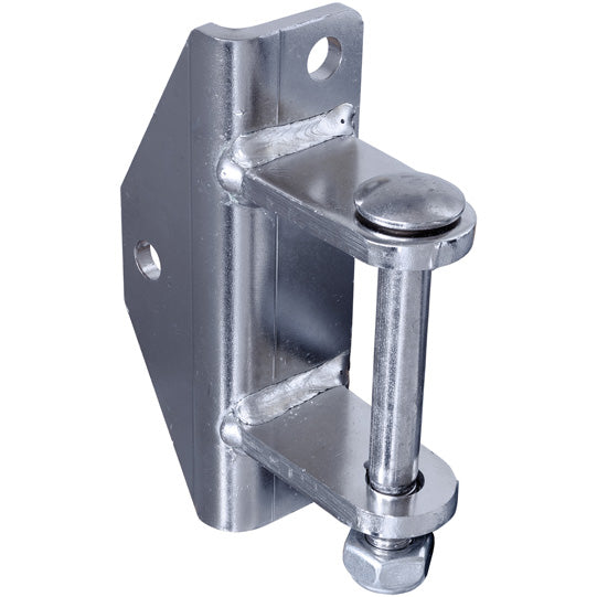 Angle bracket w/ bolt, stainless, f. hinge leaf