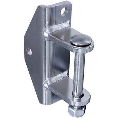 Angle bracket w/ bolt, stainless, f. hinge leaf