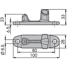 Ctrholder, SS, Ø 16 mm rotating rod