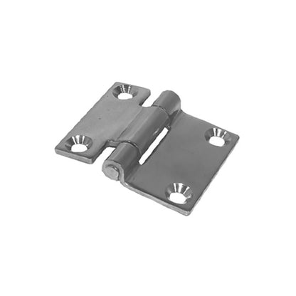 Furniture trolley hinge, SS, L 90 mm (50/40), W 80 mm, H9 mm