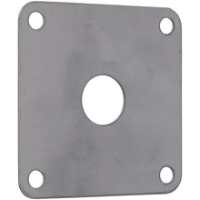 Backing plate, stainless steel, for door holders