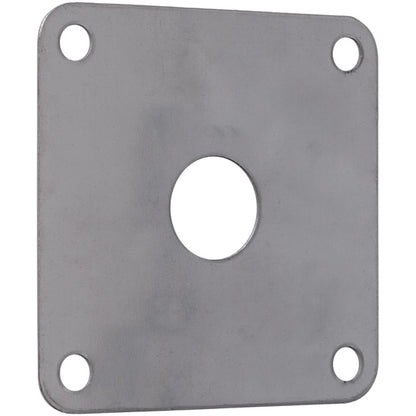 Backing plate, stainless steel, for door holders