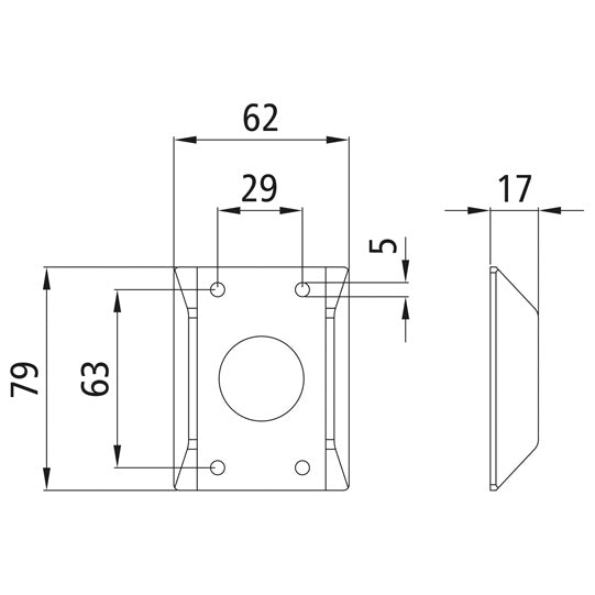 Underlay, PVC, f. door holders Ctrholder 108071650