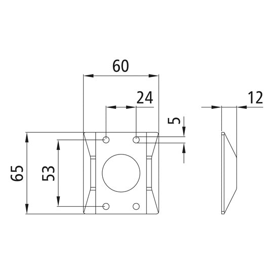 Underlay, PVC, f. door ret. hook part 108071652