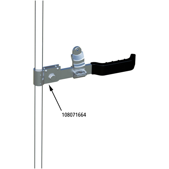 Lever fixing set, SS, f. Ø 22 mm espagnolette bar