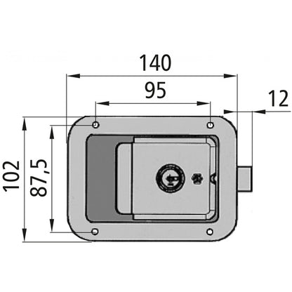 Built-in lock, SS, w/ lock, SS wedge