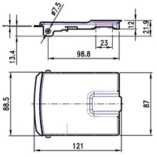 Flap/lock cover, stainless, f. surface-mounted locks Ø 27 mm