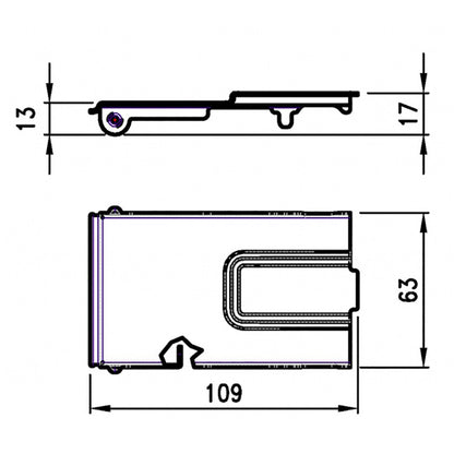 Flap/lock cover Ø 16/12, stainless steel