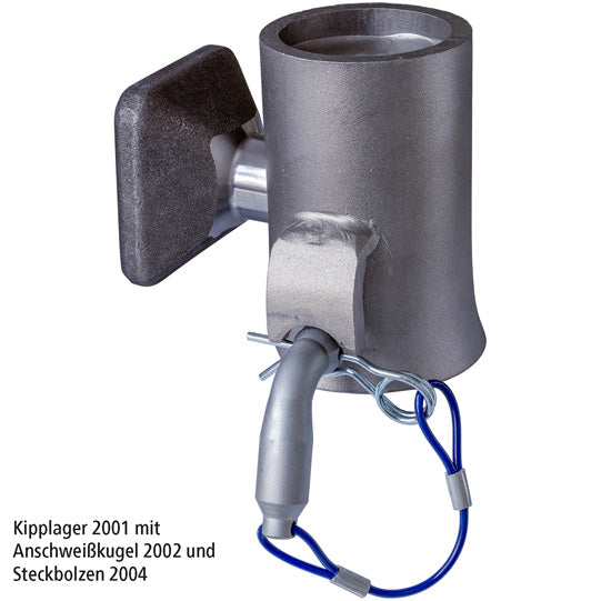 Weld-on ball 2002 Ball Ø 60 mm, w/ square spigot