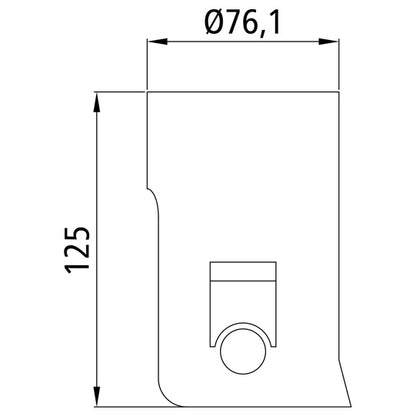 Lutande lager 2001 Kula Ø 60 mm Insexstifthål 19/19 mm