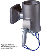 Socket pin 2004, 20/18mm, 1-pin lock., stl./zinc/nickel