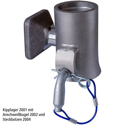 Hylsstift 2004, 20/18mm, 1-stifts lås, stål/zink/nickel