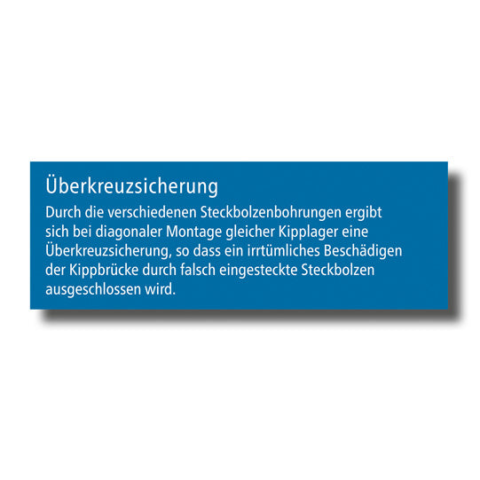 Tilting bearing 3001 Ball Ø 80 mm, pin bore 25/22 mm