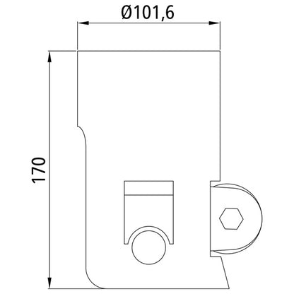 Tilting bearing 3001 Ball Ø 80 mm, pin bore 25/22 mm