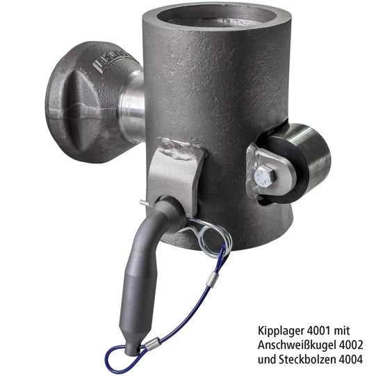 Weld-on ball 4002 Ball Ø 100 mm, w/ round spigot