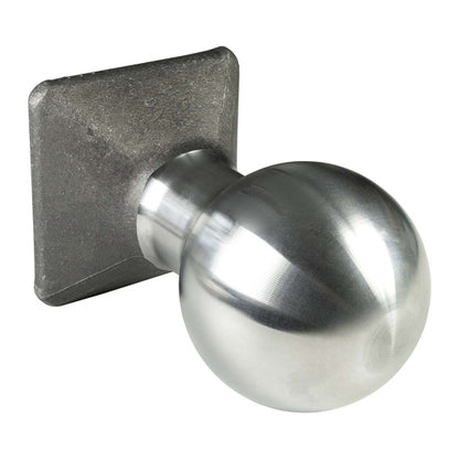 Weld-on ball 4002, ball Ø 100 mm, w/ square spigot