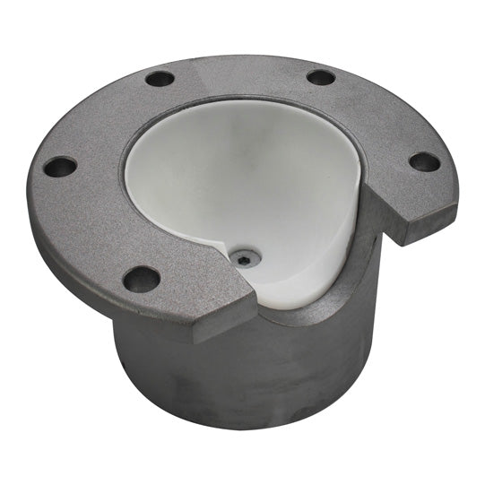 Ball swivel bearing 6001, f. ball Ø 100 mm, raw stl.