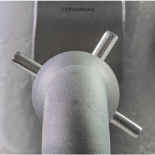 Socket pin 4004/9004, 30/30 mm, 3-pin lock., stl./zinc/nickel