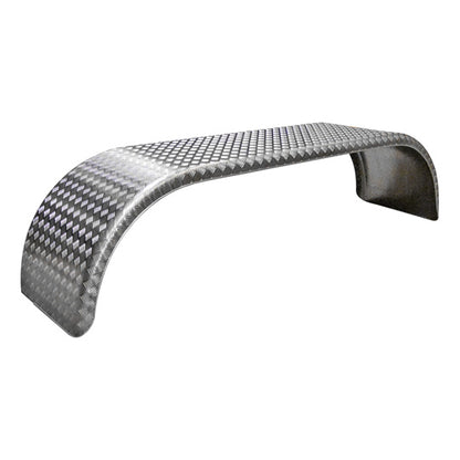 Double axle mudguard D ALQ 65275 (round), chequer plate