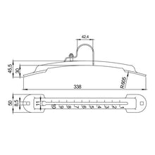 Mudguard mounting bracket VR 42,4, black CTL-coated