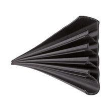 Splash guard apron, PE black, for screwing on, 100 × 3500 mm