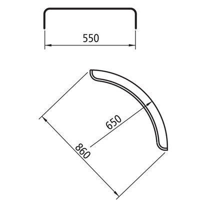 Mudguards - Istoflex L 5510 gold