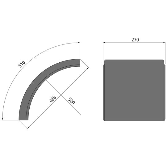Mudguard ISTOFLEX® L 2706 gold